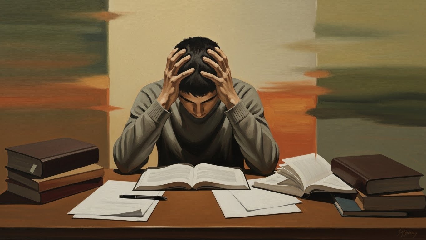 Étudiant marocain en situation de burnout